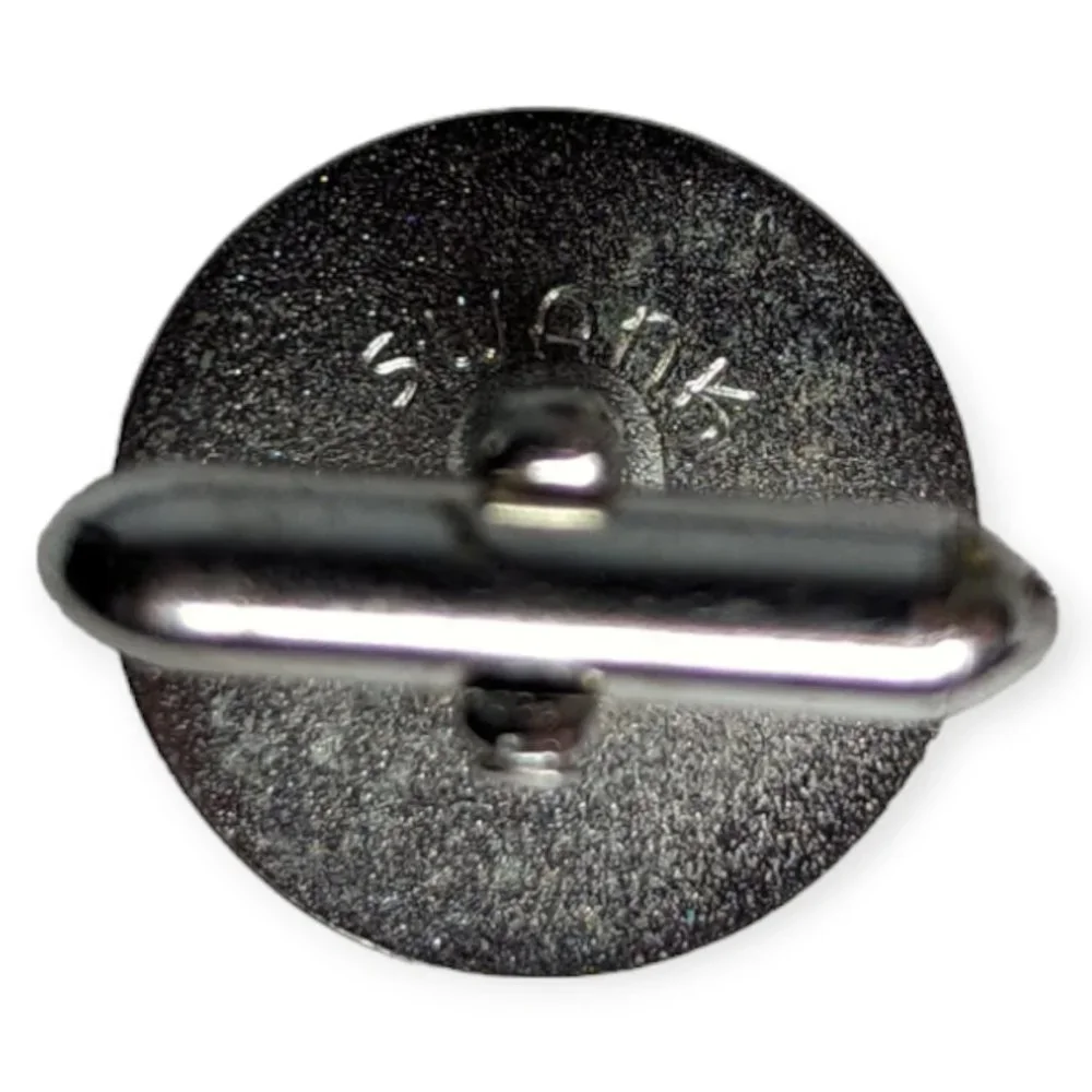 Swank Silver Tone Circle Cuff Links